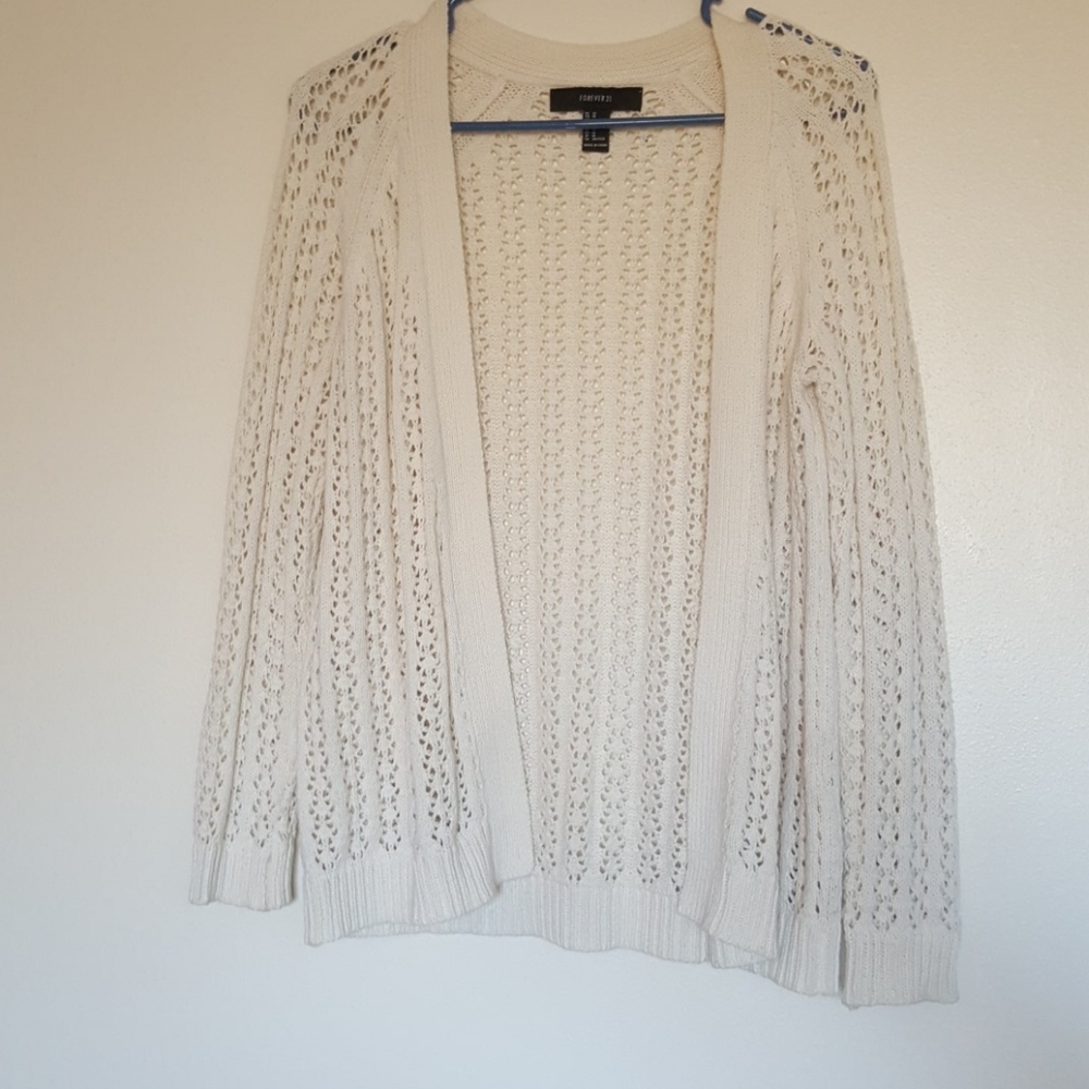 White Knit Cardigan